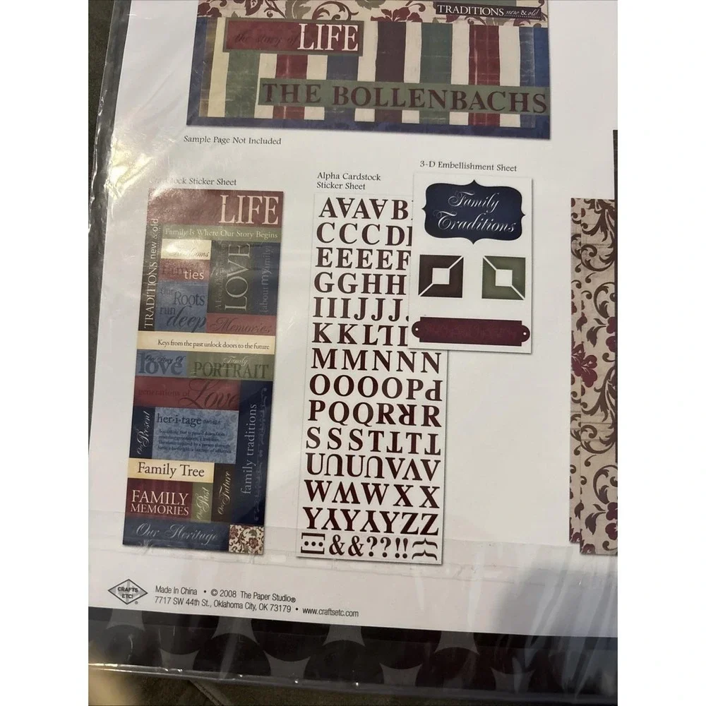 The Paper Studio Traditions Page Kit New